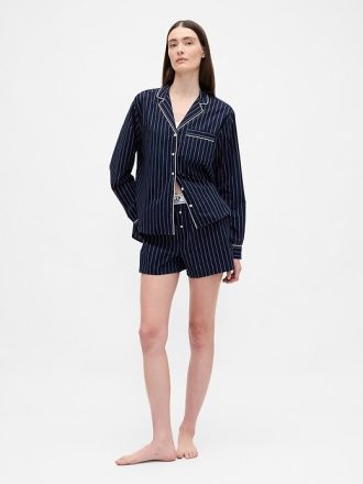 Calzoncillos tipo bóxer de pijama con logotipo de popelina