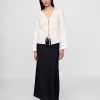 Camisa 100% lino con lazo en la parte delantera