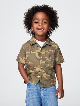 Camisa Cabana de algodón orgánico para bebés y niños pequeños