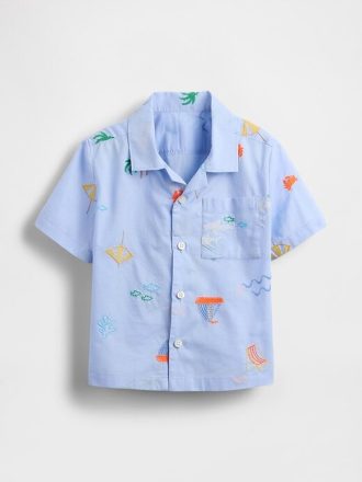 Camisa Cabana de algodón orgánico para bebés y niños pequeños