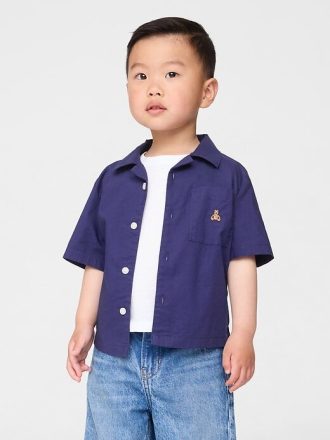 Camisa Cabana de algodón orgánico para bebés y niños pequeños