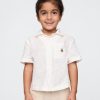 Camisa Cabana de lino y algodón para bebés y niños pequeños Camisa Cabana de lino y algodón para bebés y niños pequeños