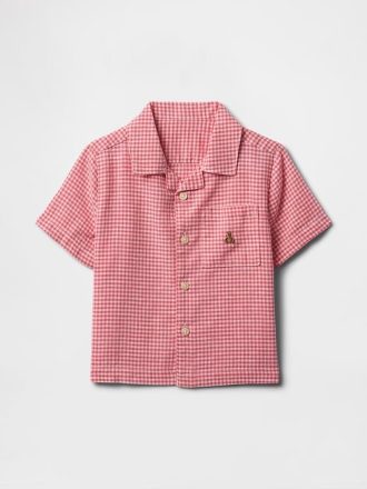 Camisa Cabana de lino y algodón para bebés y niños pequeños
