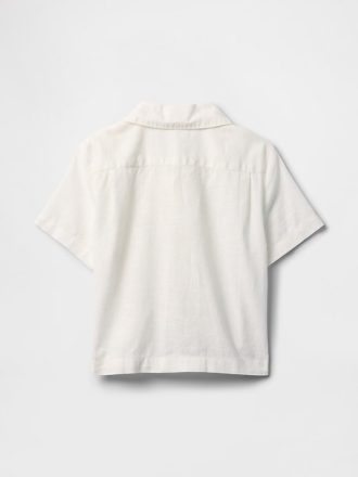 Camisa Cabana de lino y algodón para bebés y niños pequeños