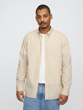 Camisa clásica de popelina de algodón orgánico