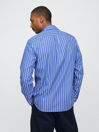 Camisa clásica de popelina de algodón orgánico