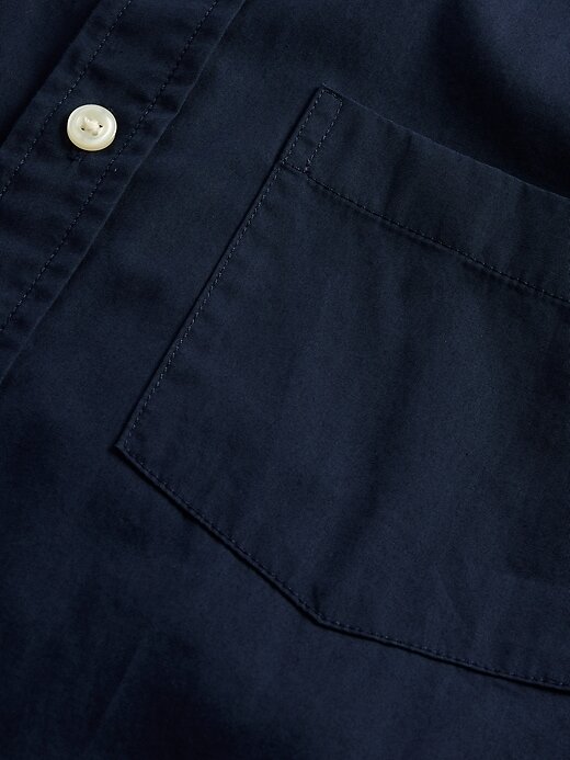 Camisa clásica de popelina de algodón orgánico Camisa clásica de popelina de algodón orgánico