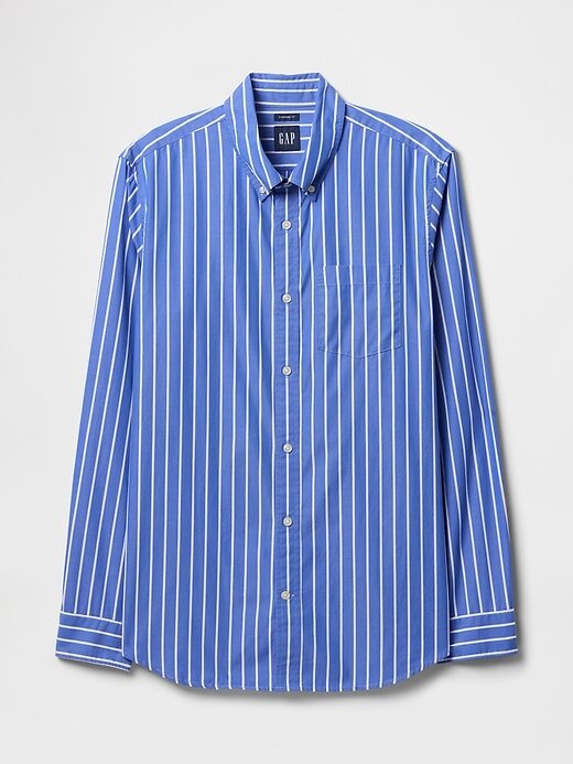 Camisa clásica de popelina de algodón orgánico Camisa clásica de popelina de algodón orgánico