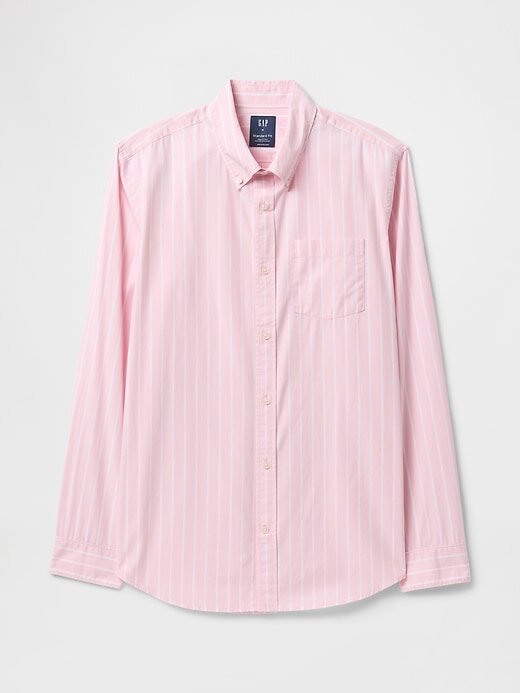 Camisa clásica de popelina de algodón orgánico Camisa clásica de popelina de algodón orgánico