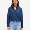 Camisa con dobladillo abullonado Camisa con dobladillo abullonado