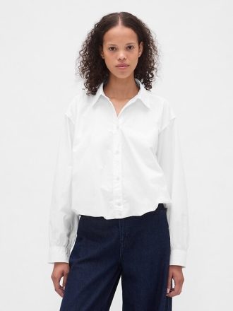 Camisa con dobladillo abullonado