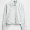 Camisa con dobladillo abullonado Camisa con dobladillo abullonado