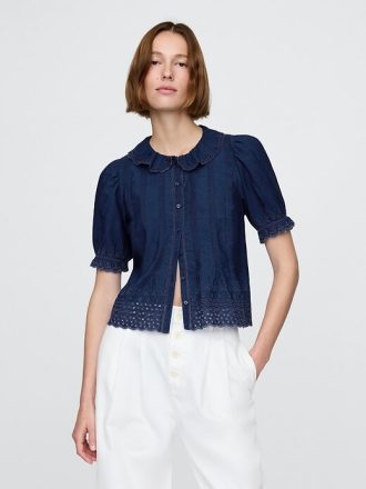 Camisa con ojales Gap × DÔEN