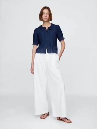 Camisa con ojales Gap × DÔEN