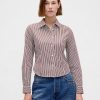 Camisa corta ajustada de algodón orgánico Camisa corta ajustada de algodón orgánico
