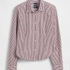 Camisa corta ajustada de algodón orgánico Camisa corta ajustada de algodón orgánico