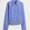 Camisa corta ajustada de algodón orgánico Camisa corta ajustada de algodón orgánico