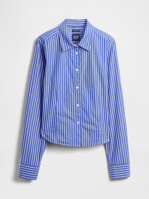 Camisa corta ajustada de algodón orgánico Camisa corta ajustada de algodón orgánico