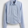 Camisa corta ajustada de algodón orgánico Camisa corta ajustada de algodón orgánico