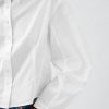 Camisa corta de popelina de algodón orgánico con mangas abullonadas Camisa corta de popelina de algodón orgánico con mangas abullonadas