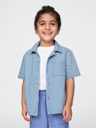 Camisa de Chambray para bebés y niños pequeños