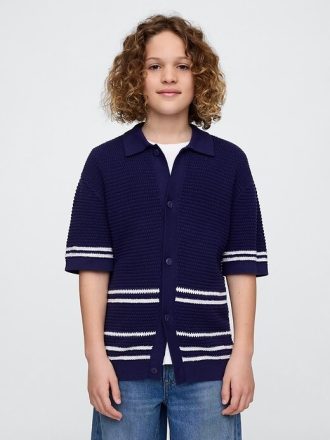 Camisa de crochet relajada para niños