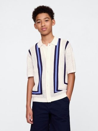 Camisa de crochet relajada para niños