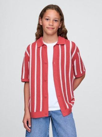 Camisa de crochet relajada para niños