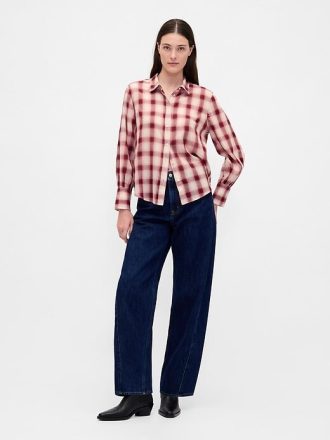 Camisa de cuadros de gasa