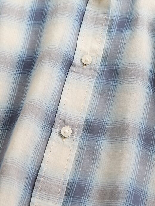 Camisa de cuadros de gasa Camisa de cuadros de gasa