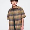 Camisa de cuadros relajada para niños Camisa de cuadros relajada para niños