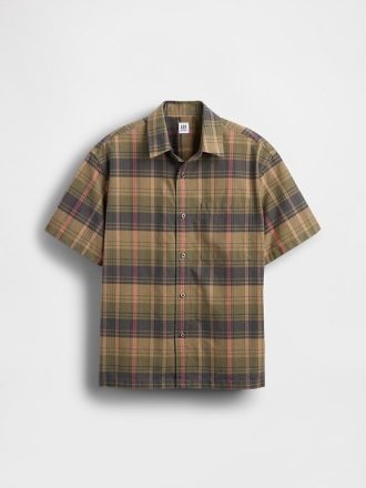 Camisa de cuadros relajada para niños