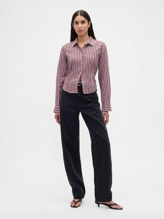 Camisa de franela ajustada a cuadros