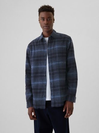 Camisa de franela de algodón orgánico