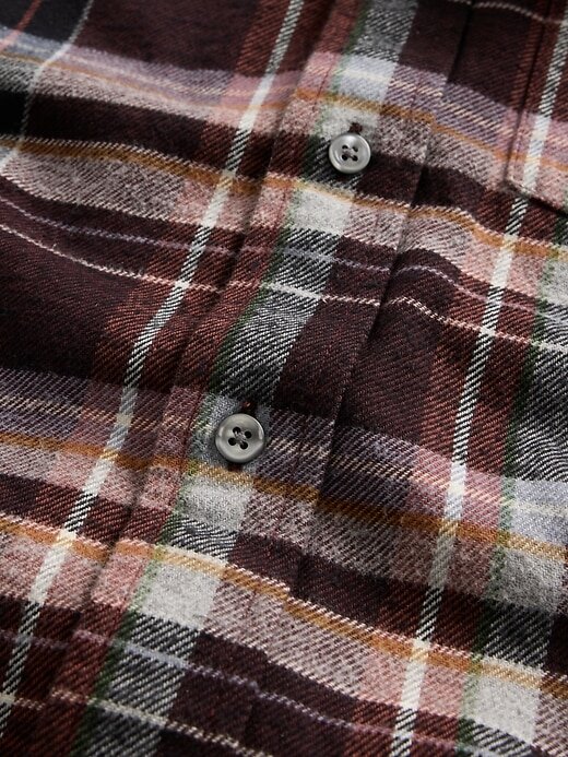Camisa de franela relajada de algodón orgánico Camisa de franela relajada de algodón orgánico