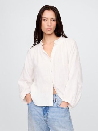 Camisa de gasa de algodón