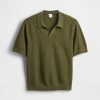 Camisa de gofre con cuello Johnny para niños