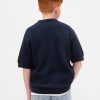 Camisa de gofre con cuello Johnny para niños