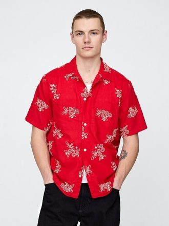 Camisa de lino y algodón