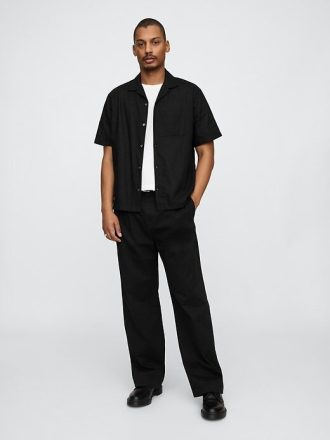 Camisa de lino y algodón