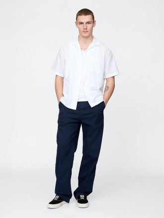 Camisa de lino y algodón