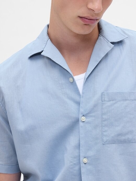 Camisa de lino y algodón Camisa de lino y algodón