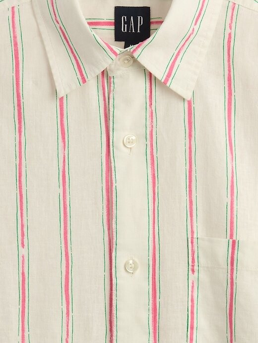 Camisa de lino y algodón Camisa de lino y algodón