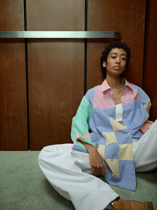 Camisa de patchwork Gap × HFR de BruceGlen Camisa de patchwork Gap × HFR de BruceGlen