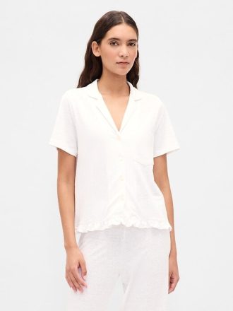 Camisa de pijama con volantes