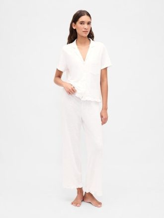 Camisa de pijama con volantes