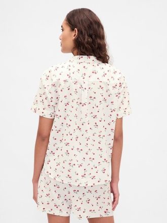 Camisa de pijama de popelina