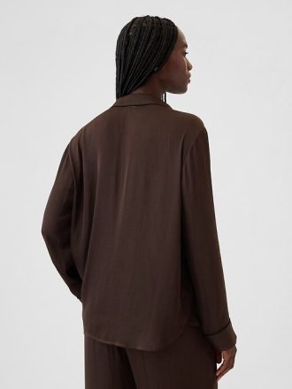 Camisa de pijama de satén