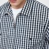 Camisa de popelina con bolsillo y cremallera completa