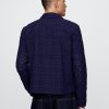 Camisa de popelina con bolsillo y cremallera completa con ojales Camisa de popelina con bolsillo y cremallera completa con ojales